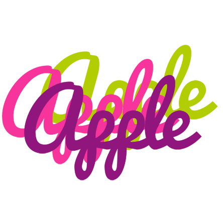 Apple flowers logo