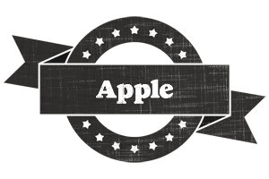 Apple grunge logo