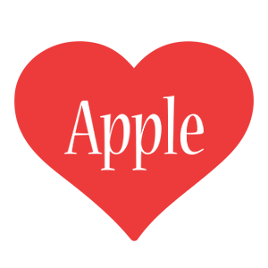 Apple love logo