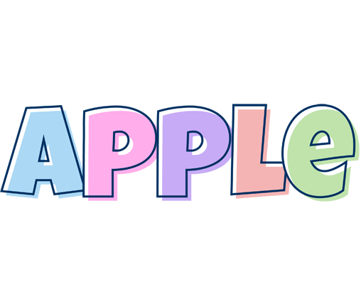 Apple pastel logo