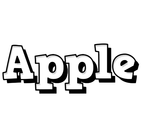 Apple snowing logo