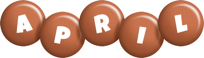 April candy-brown logo