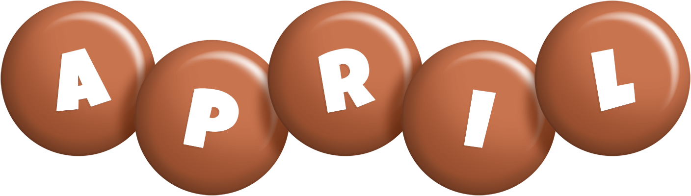 April candy-brown logo