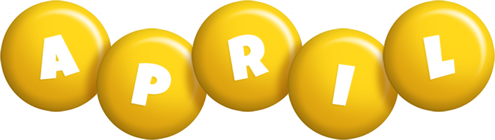 April candy-yellow logo
