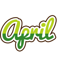 April golfing logo