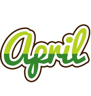 April golfing logo