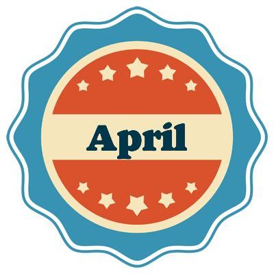 April labels logo
