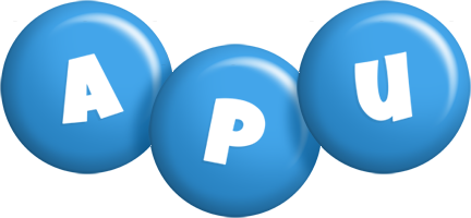 Apu candy-blue logo