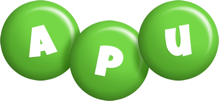 Apu candy-green logo