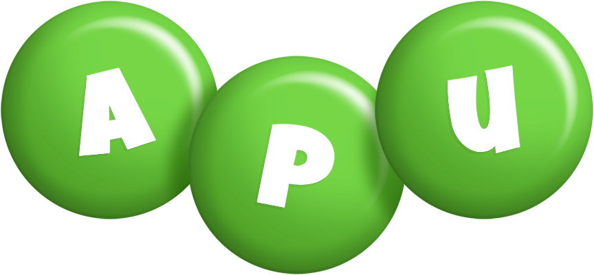 Apu candy-green logo