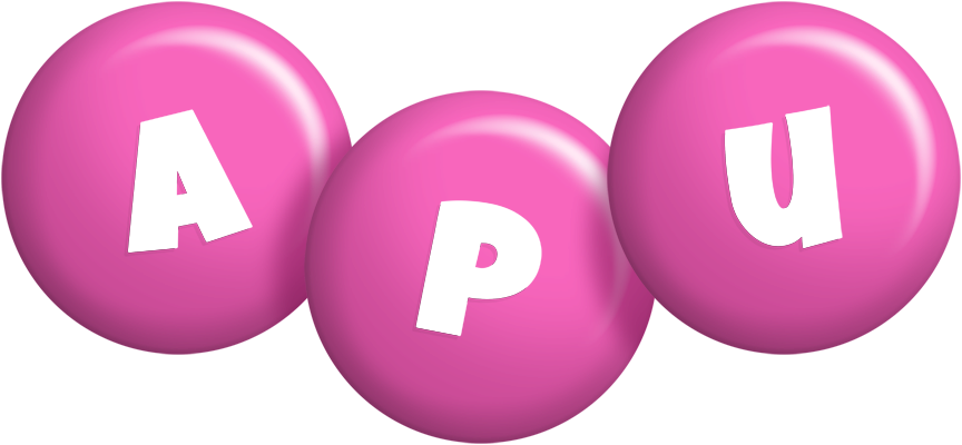 Apu candy-pink logo