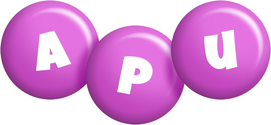 Apu candy-purple logo