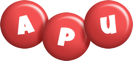 Apu candy-red logo