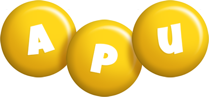 Apu candy-yellow logo