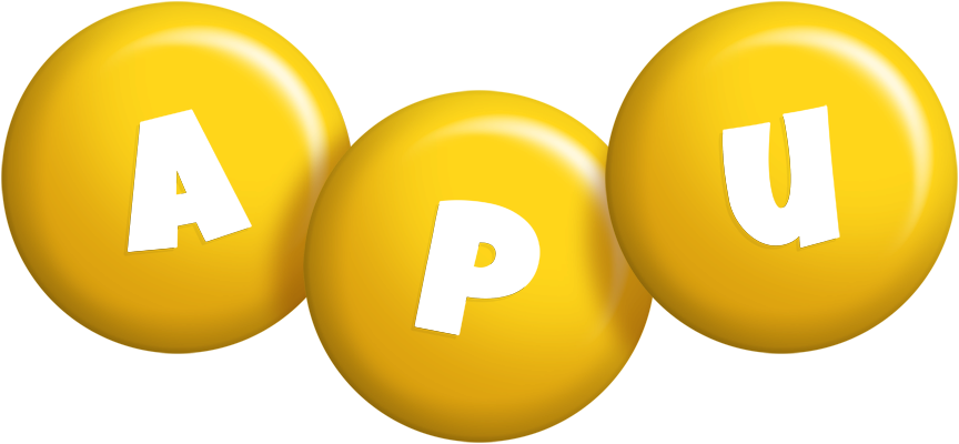 Apu candy-yellow logo