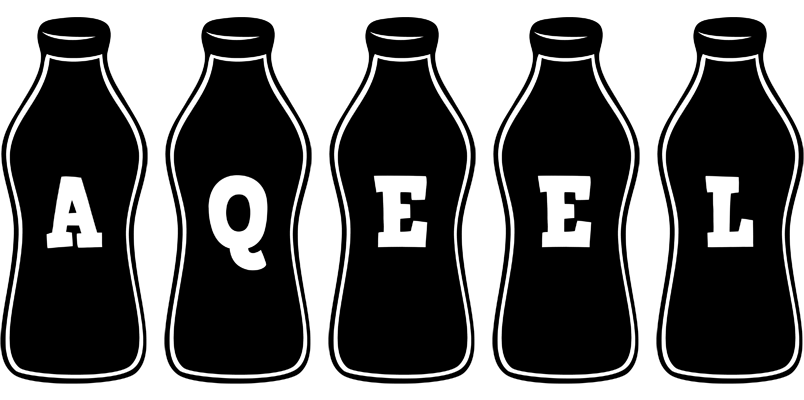 Aqeel bottle logo