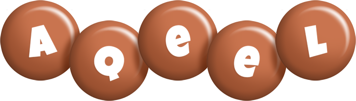 Aqeel candy-brown logo