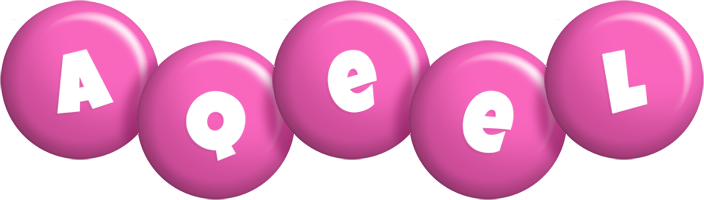 Aqeel candy-pink logo