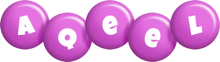 Aqeel candy-purple logo