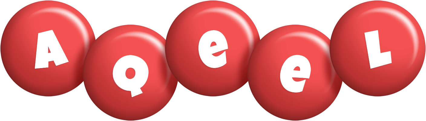 Aqeel candy-red logo