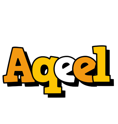 Aqeel cartoon logo