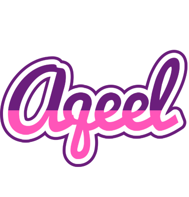 Aqeel cheerful logo