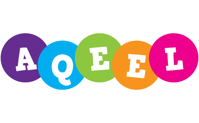 Aqeel happy logo