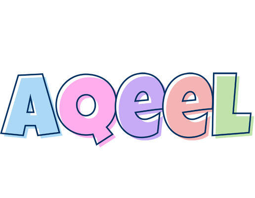 Aqeel pastel logo
