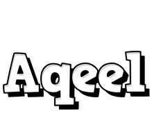 Aqeel snowing logo