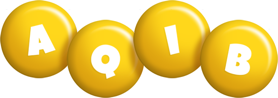 Aqib candy-yellow logo