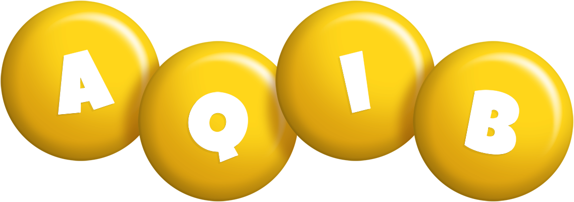 Aqib candy-yellow logo