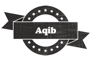 Aqib grunge logo