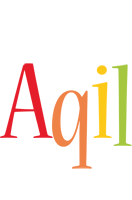 Aqil birthday logo