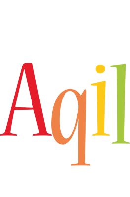 Aqil birthday logo