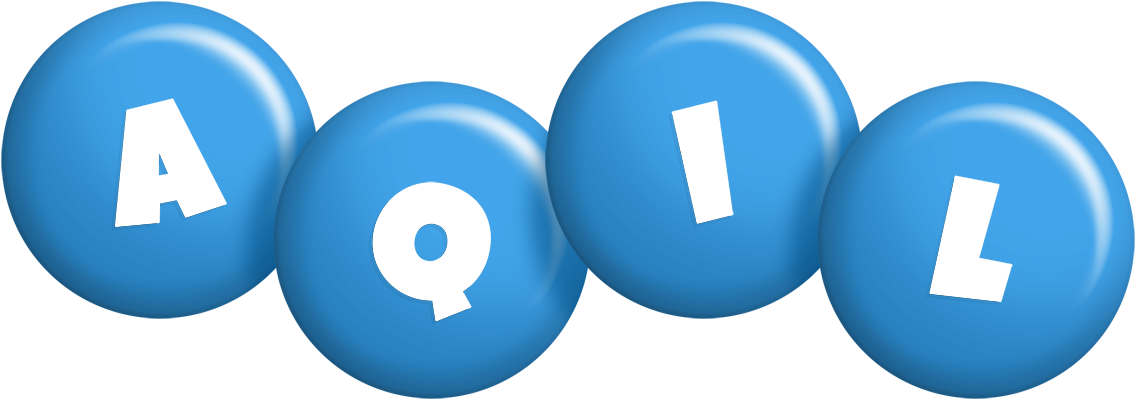 Aqil candy-blue logo