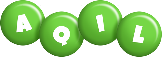 Aqil candy-green logo