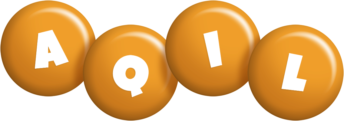 Aqil candy-orange logo