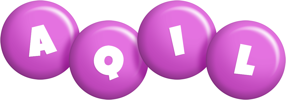 Aqil candy-purple logo