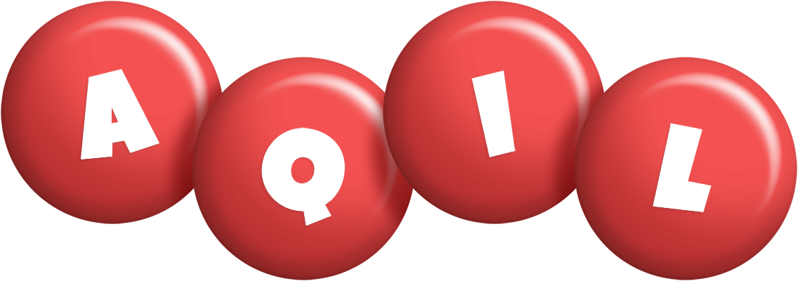 Aqil candy-red logo