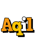 Aqil cartoon logo