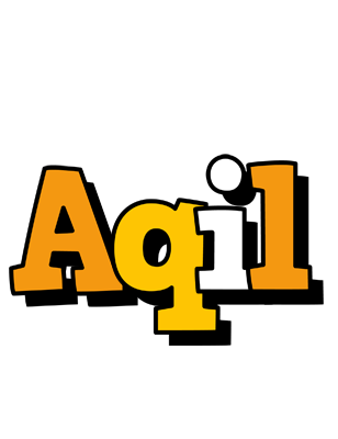 Aqil cartoon logo