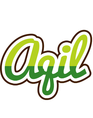 Aqil golfing logo