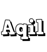 Aqil snowing logo