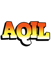 Aqil sunset logo