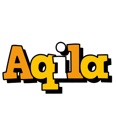 Aqila cartoon logo
