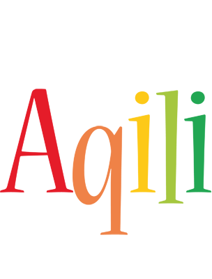 Aqili birthday logo
