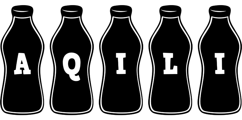Aqili bottle logo