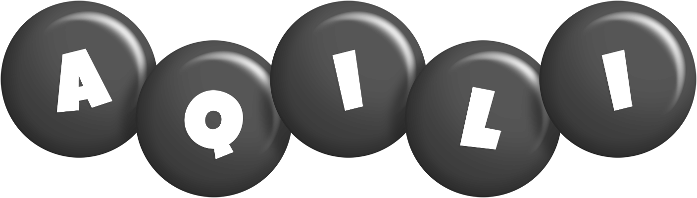 Aqili candy-black logo