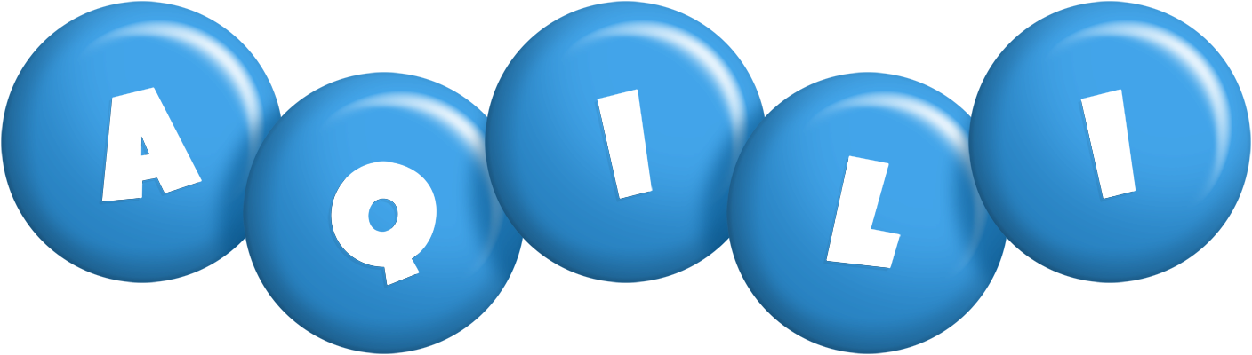 Aqili candy-blue logo