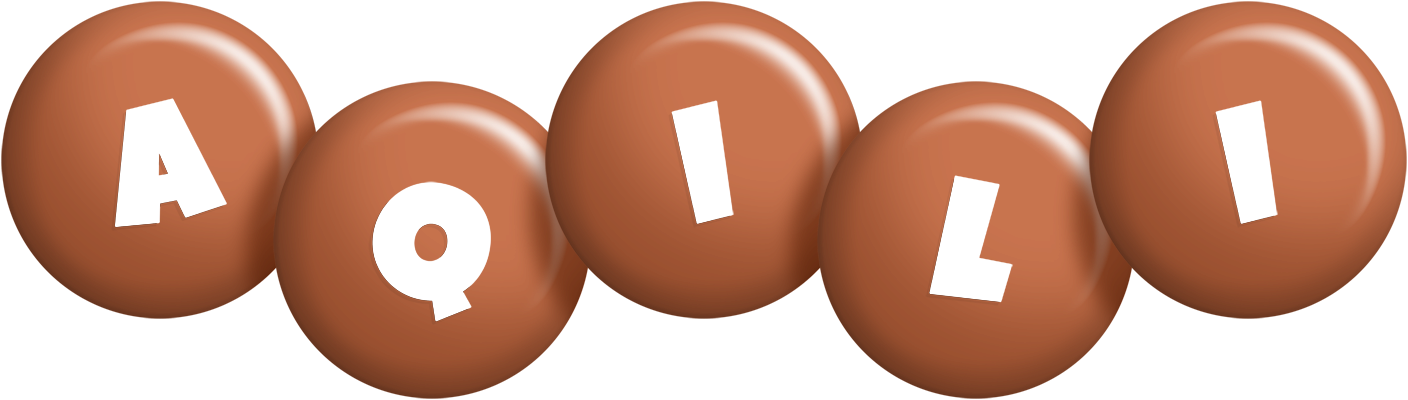 Aqili candy-brown logo